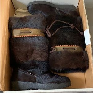 Milly Vega Z.B.M. Fur boots Made in Italy. Size 37